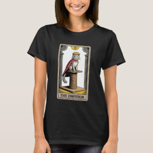 De Tarotkaart van de Keizer Mysterieuze Kattenkrab T-shirt