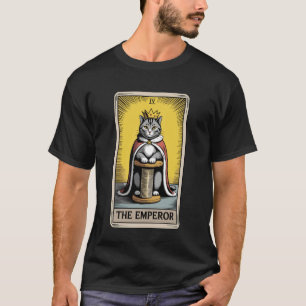 De Tarotkaart van de Keizer Mysterieuze Kattenkrab T-shirt