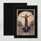 De tarotkaart van de keizerin notitiekaartje (Voorkant / Achterkant)