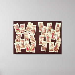 De tarotkaarten van de majoor Arcana Canvas Afdruk