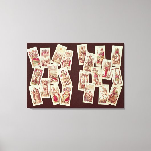 De tarotkaarten van de majoor Arcana Canvas Afdruk (Voorkant)