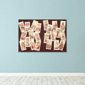 De tarotkaarten van de majoor Arcana Canvas Afdruk (Insitu (Houten vloer))