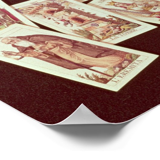 De tarotkaarten van de majoor Arcana Poster (Hoek)