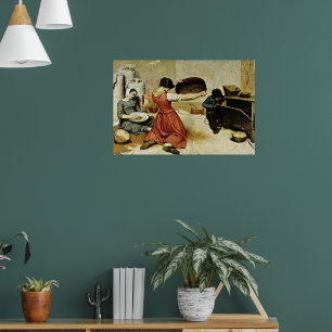 De tarwe ziften, fijne kunst, poster