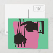 De tas afspelen briefkaart (Voorkant / Achterkant)