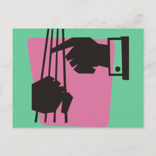 De tas afspelen briefkaart