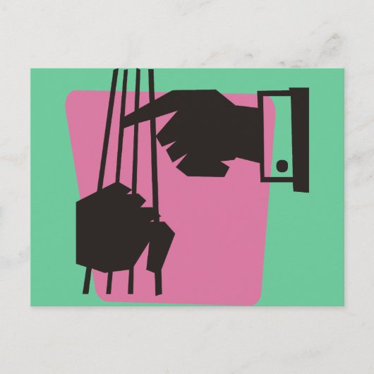 De tas afspelen briefkaart (Voorkant)