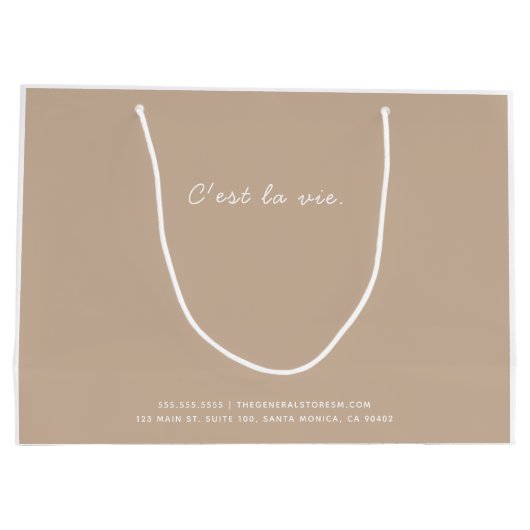 De tas met opening voor algemene opslag, Glossy of Groot Cadeauzakje (Achterkant)