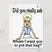 De tas stoppen briefkaart (Voorkant / Achterkant)