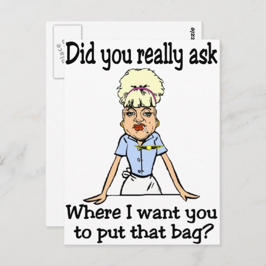 De tas stoppen briefkaart (Voorkant / Achterkant)