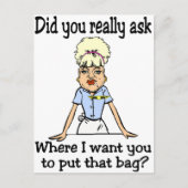 De tas stoppen briefkaart (Voorkant)