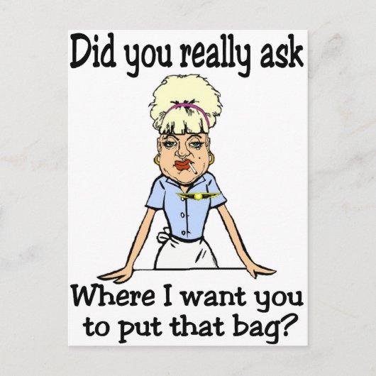 De tas stoppen briefkaart (Voorkant)