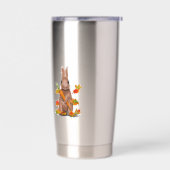 DE Tasse Hase im Herbst Geïsoleerde Drinkbeker (Links)