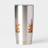 DE Tasse Hase im Herbst Geïsoleerde Drinkbeker (Voorkant)