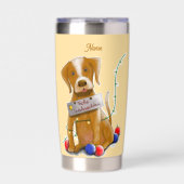 DE Tasse Hund Geïsoleerde Drinkbeker (Voorkant)