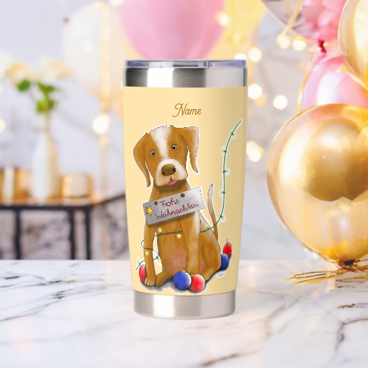 DE Tasse Hund Geïsoleerde Drinkbeker (Vrijgezellenfeest (Gedraaid) )