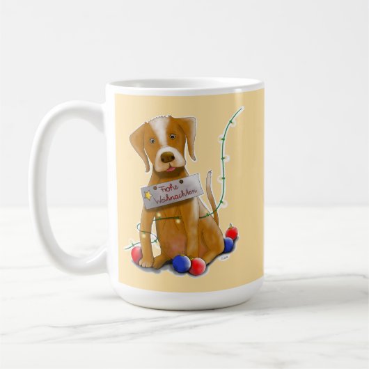 DE Tasse Hund Koffiemok (Links)