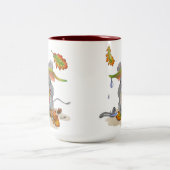 DE Tasse/Mug Herbst/Autumn Maus/Mouse Tweekleurige Koffiemok (Center)