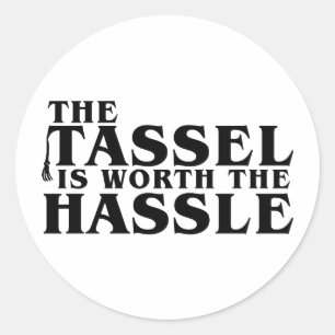 De Tassel is de hal waard Ronde Sticker