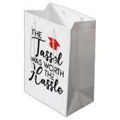 De Tassel was de beste van de Hassle Graduation Pa Medium Cadeauzakje (Achterkant Gekanteld)