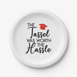 De Tassel was de beste van de Hassle Graduation Pa Papieren Bordje