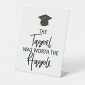 De Tassel was de beste van de Hassle Graduation Pa Reclamebord Met Voetstuk (Voorkant)