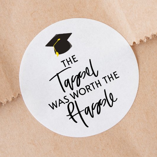 De Tassel was de beste van de Hassle Graduation Pa Ronde Sticker