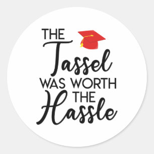 De Tassel was de beste van de Hassle Graduation Pa Ronde Sticker