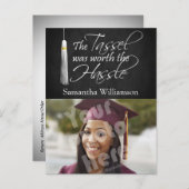 De Tassel was de Hassle waard Aankondigingskaart (Voorkant / Achterkant)