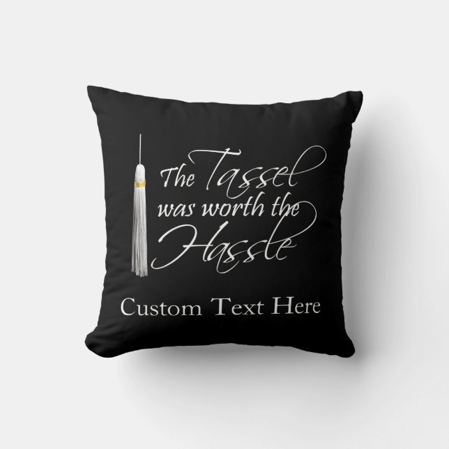 De Tassel was de Hassle waard Kussen (Voorkant)