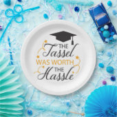 De Tassel was de Hassle waard  Papieren Bordje (Feest)