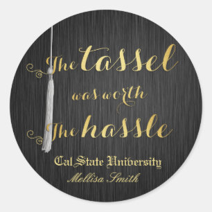 De tassel was de moeite waard - Klasse van 2014 Ronde Sticker