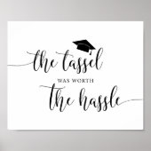 De Tassel was de moeite waard om het Afstuderen va Poster (Voorkant)