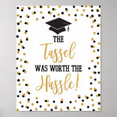 De Tassel was de moeite waard om het Afstuderen va Poster (Voorkant)