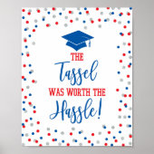 De Tassel was de moeite waard om het Afstuderen va Poster (Voorkant)
