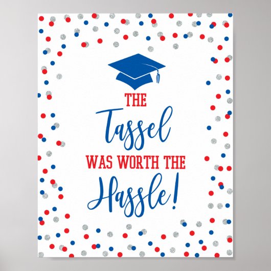 De Tassel was de moeite waard om het Afstuderen va Poster (Voorkant)