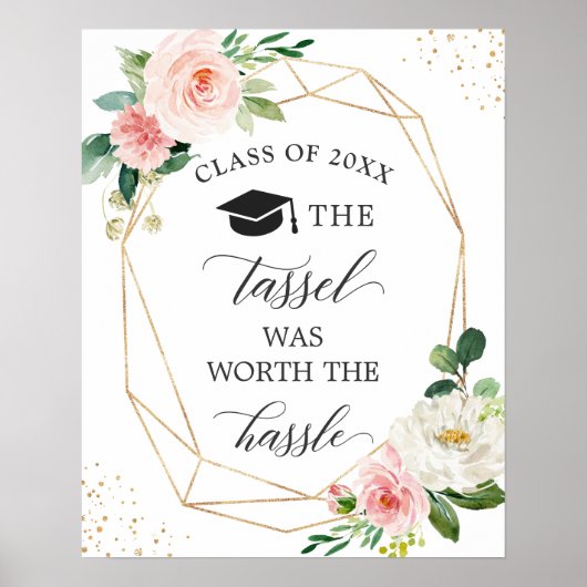 De Tassel was de moeite waard om het Afstuderen va Poster (Voorkant)