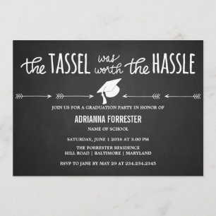De Tassel was de wortel van de Hassle Chalkboard Kaart
