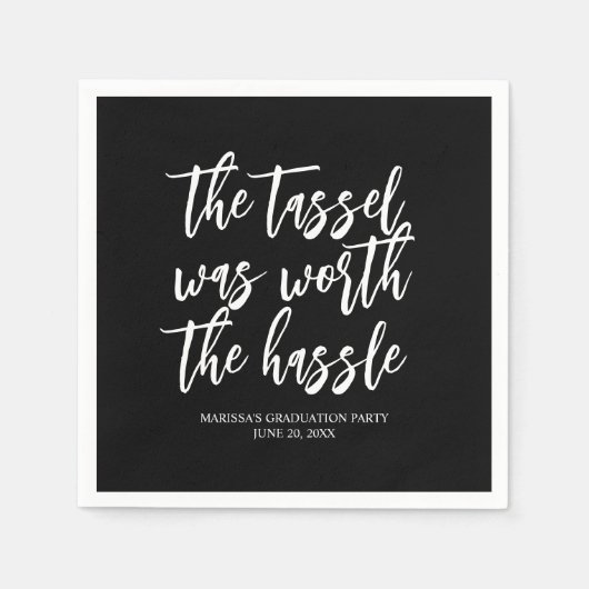 De Tassel was het Afstuderen van Hassle Funny waar Servet (Voorkant)