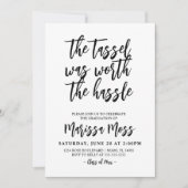 De Tassel was het Afstuderen van Hassle waard Kaart (Voorkant)