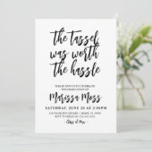 De Tassel was het Afstuderen van Hassle waard Kaart (Staand voorkant)