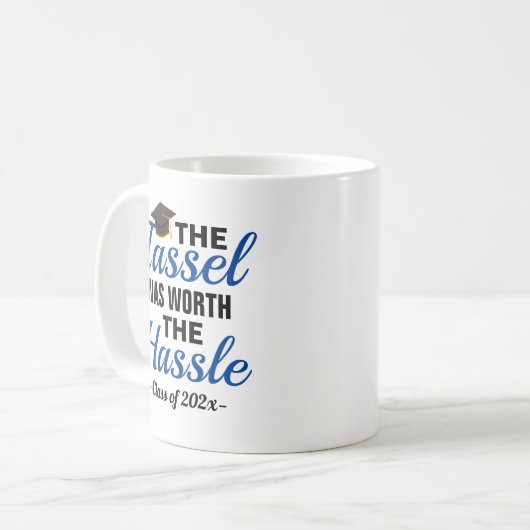 De Tassel was het Afstuderen van Hassle waard Koffiemok (Voorkant links)