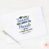 De Tassel was het Afstuderen van Hassle waard Ronde Sticker (Envelop)