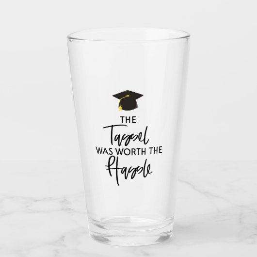 De Tassel was het beste cadeau van het Afstuderen  Glas (Voorkant)