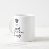 De Tassel was het beste cadeau van het Afstuderen  Koffiemok (Voorkant links)