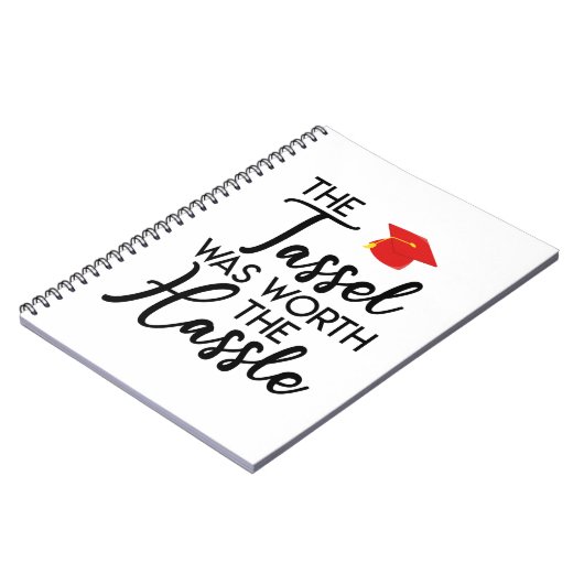 De Tassel was het beste cadeau van het Afstuderen  Notitieboek (Linkerzijde)