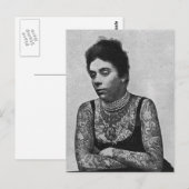 De tatoeëerde Mrs Williams Briefkaart (Voorkant / Achterkant)