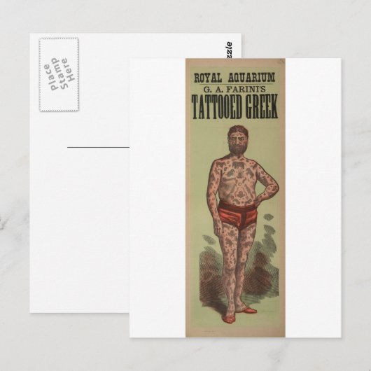 De Tattooed-Griekse Briefkaart (Voorkant / Achterkant)