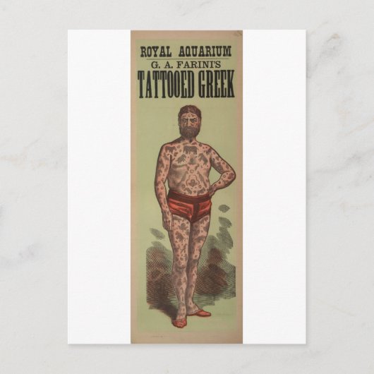 De Tattooed-Griekse Briefkaart (Voorkant)