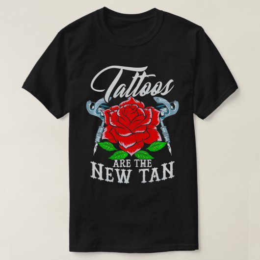 De Tattoos van het Kunstverschrijdende Roos van vr T-shirt (Design voorkant)